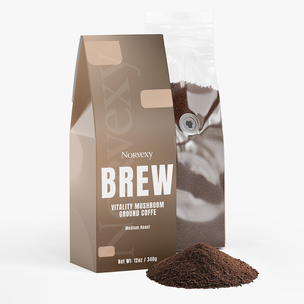 BREW (Vitality Mushroom Coffee - Medium Roast)